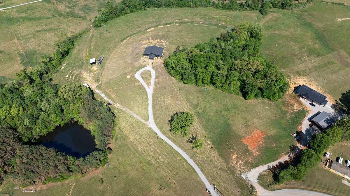 Ariel view of the property.