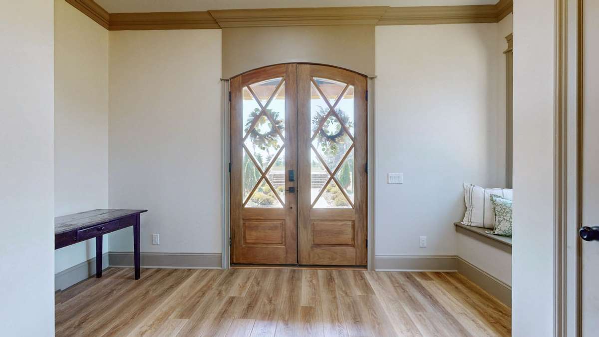 Entry doors to the large foyer in the front of the house.  Please do come in...