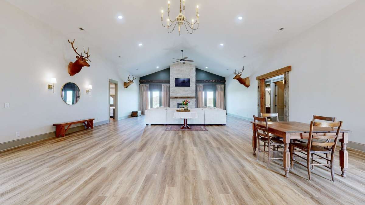 This is what you see as you walk in the foyer at the front of the house.