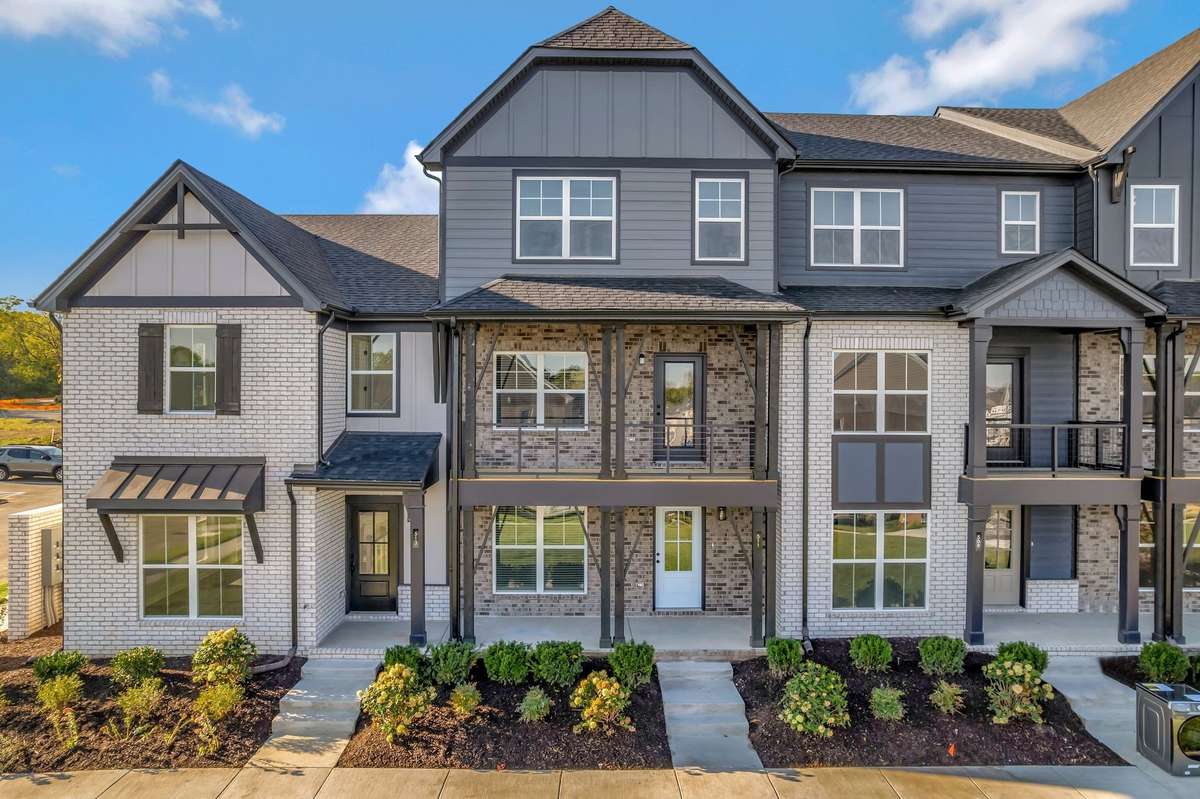 The Ingram features both a front covered porch and covered balcony that span the front of the home. Photos from a previously built Ingram and there is still time to make your own design choices.