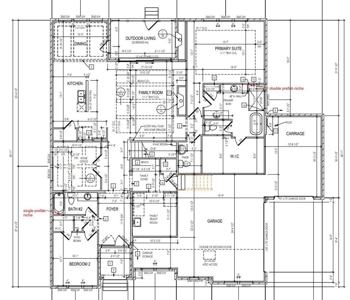 First floor construction plans