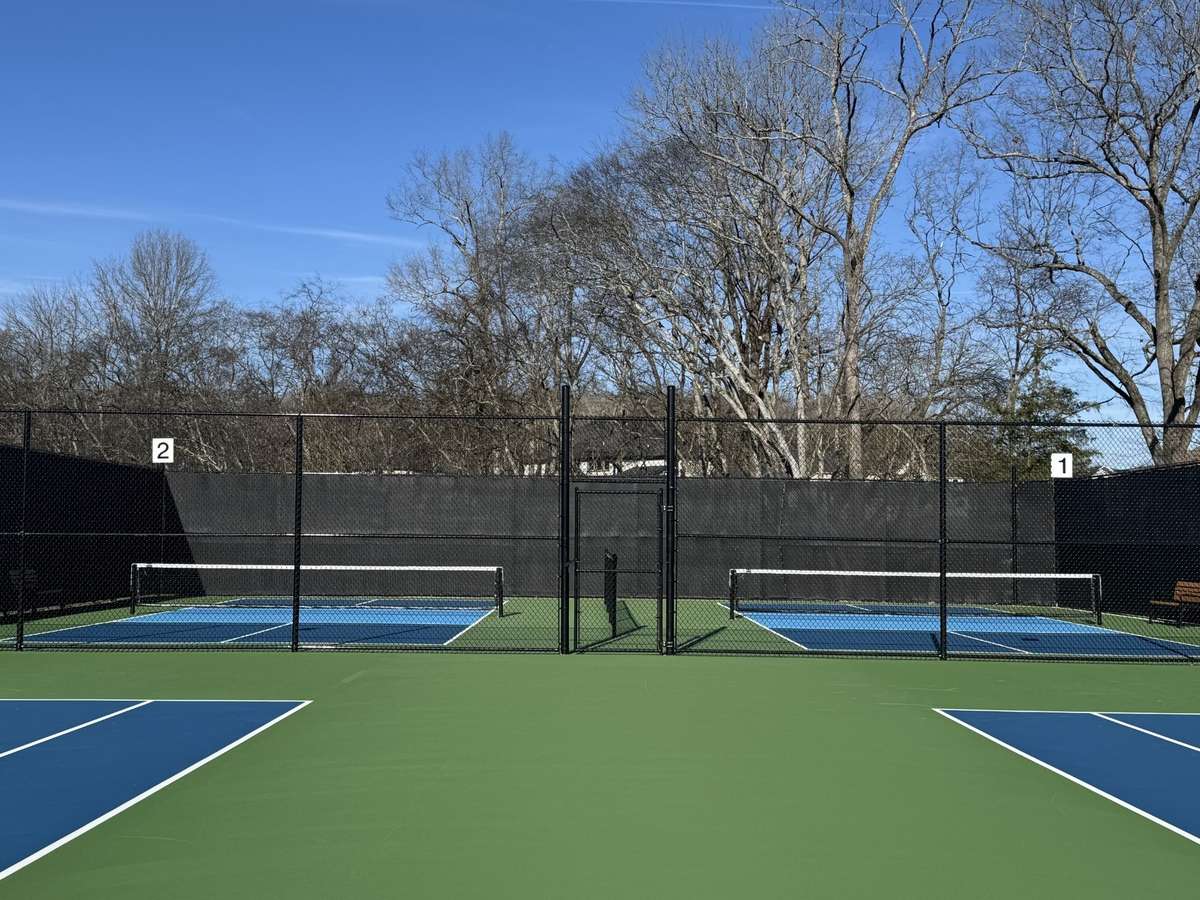 Pickleball courts completed in the Fall of 2025
