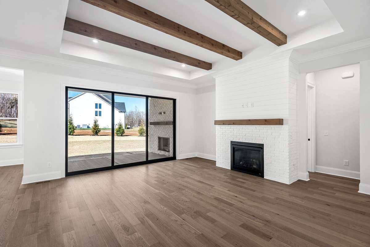 An oversized door slides back to one panel which brings the outdoors in. This makes for easy entertaining for those who want to enjoy the outdoors.