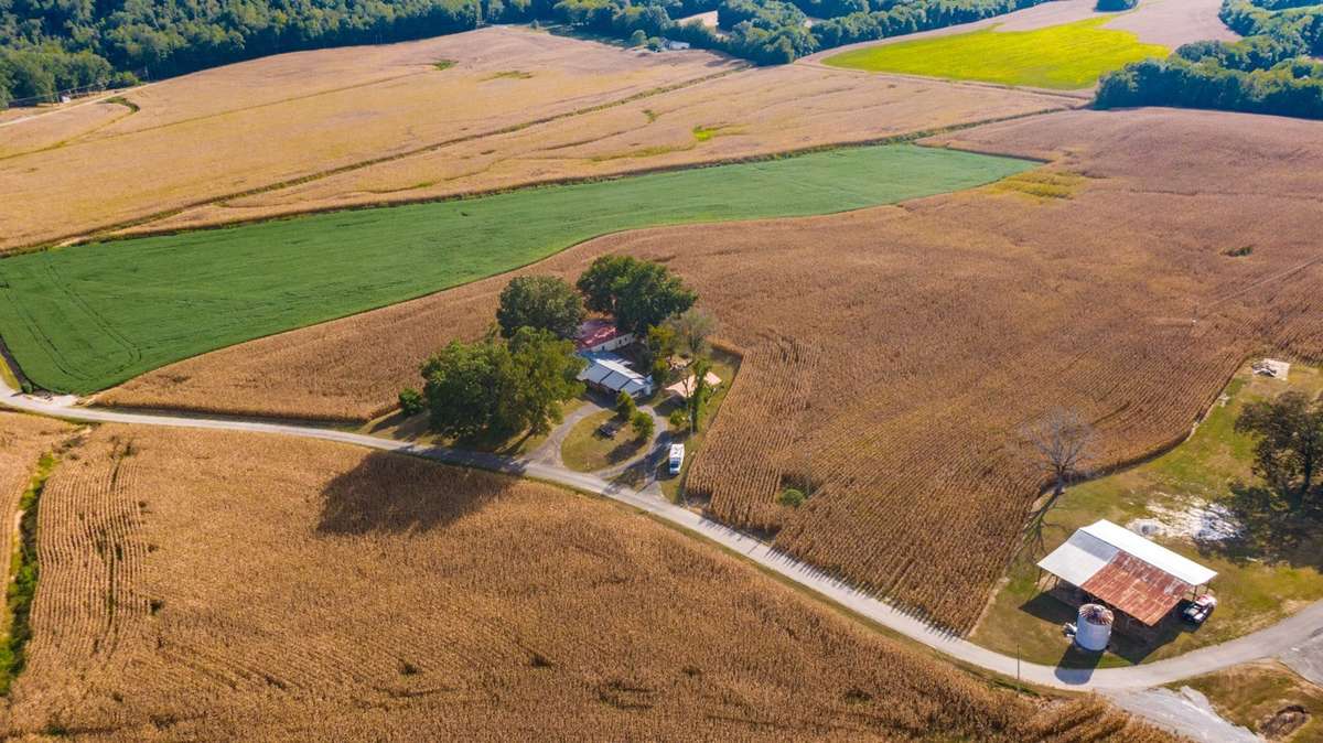 Aerial View of home and surrounding area.