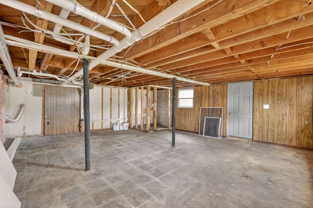 Unfinished Basement area