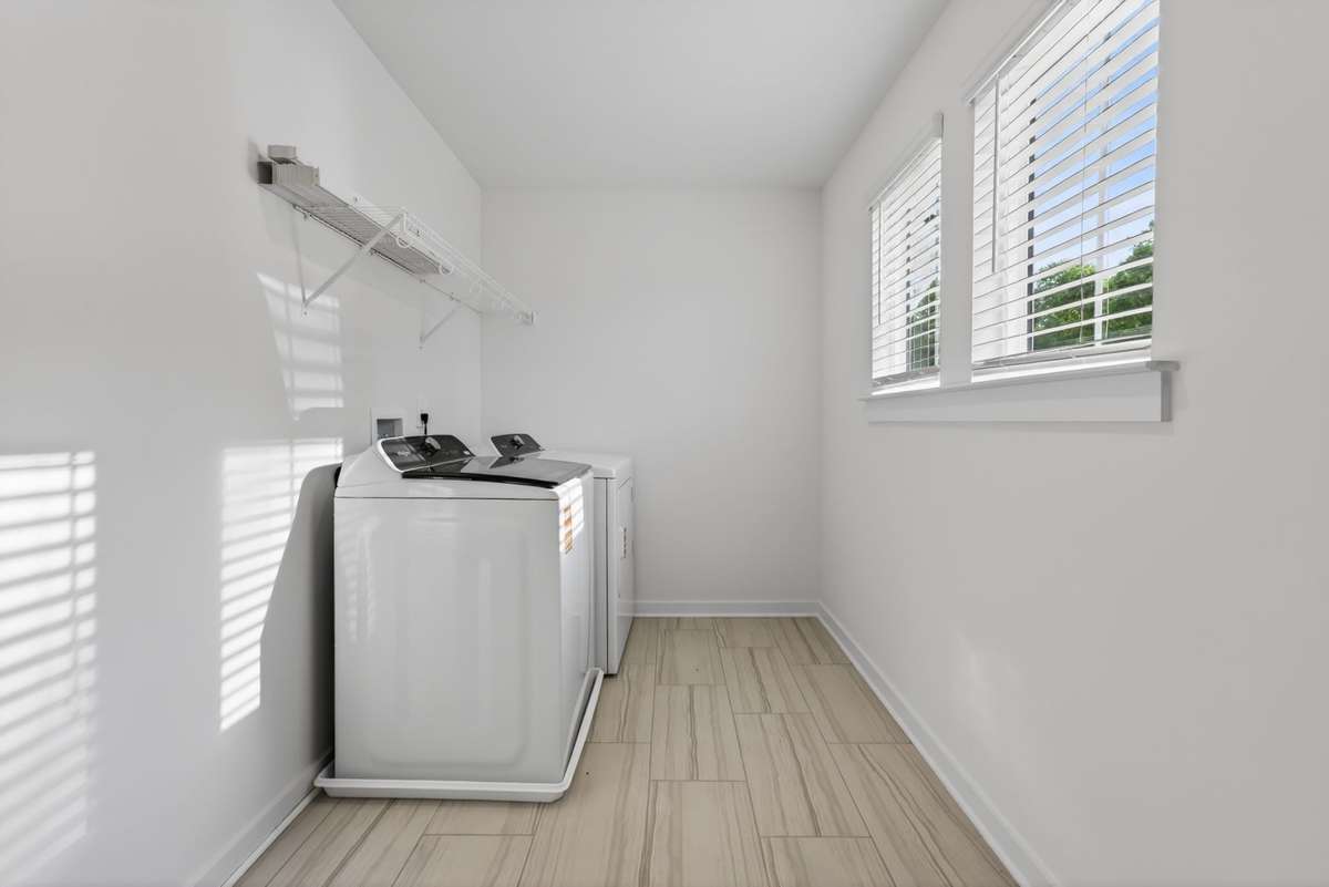 Home comes with a free brand new washer and dryer-already installed for you!