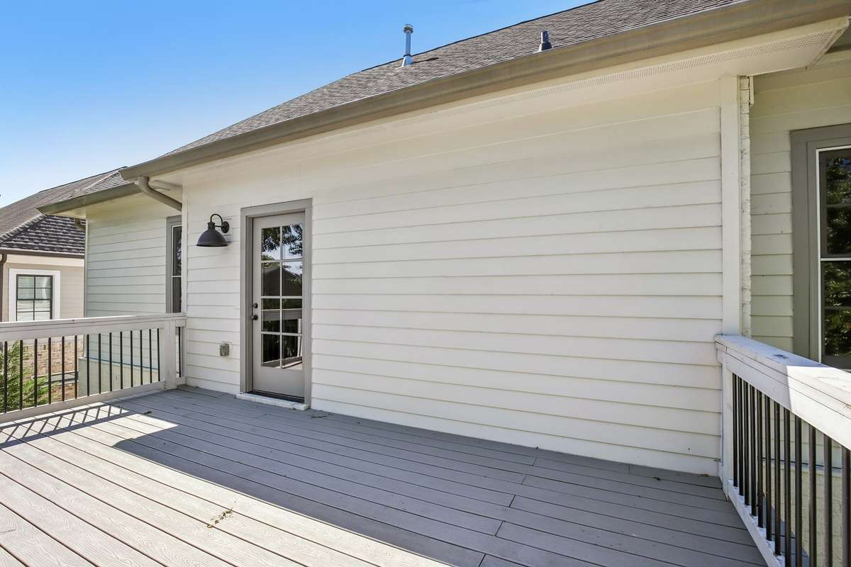 Elevated deck with space to relax and unwind
