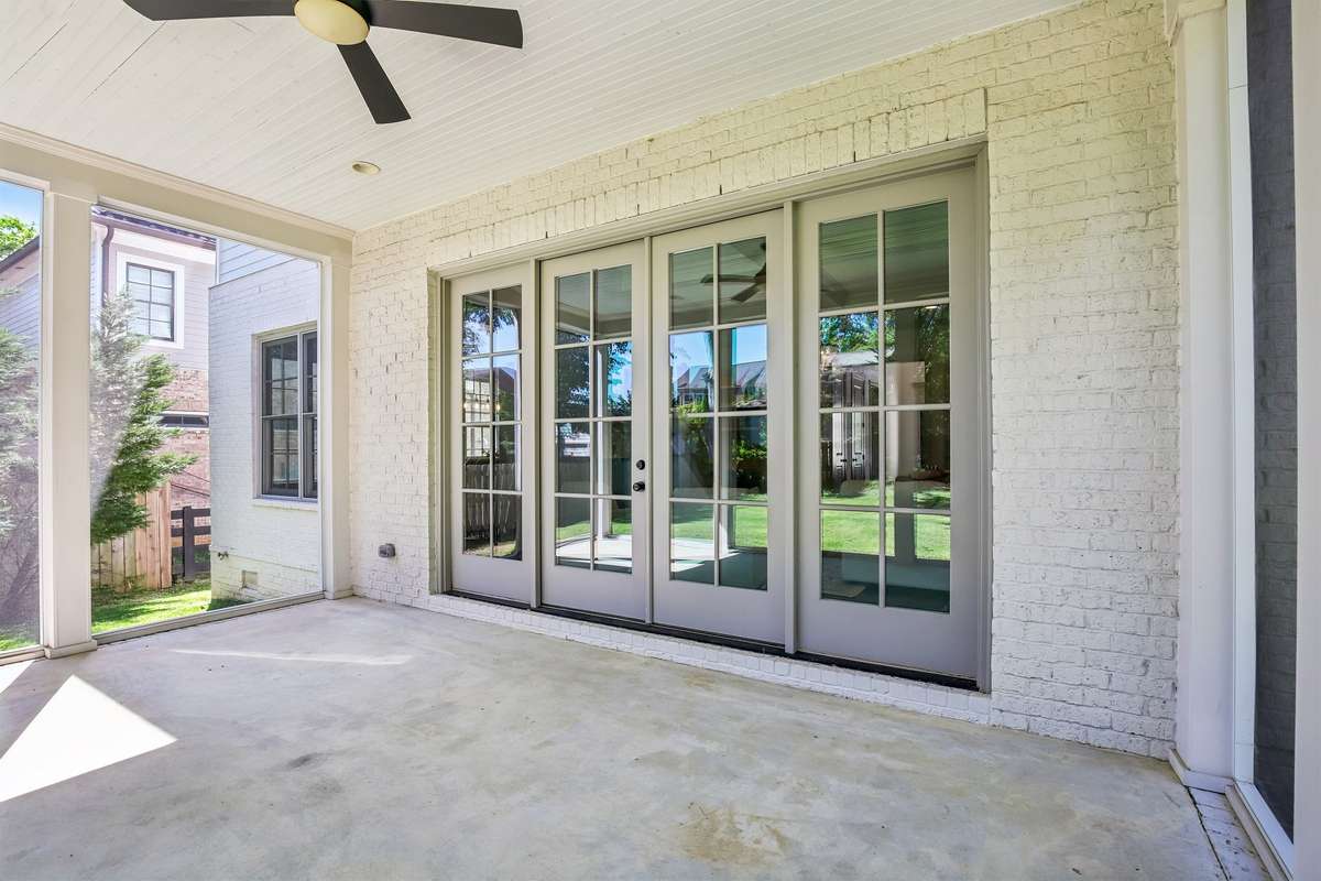 Covered patio with access to interior living areas