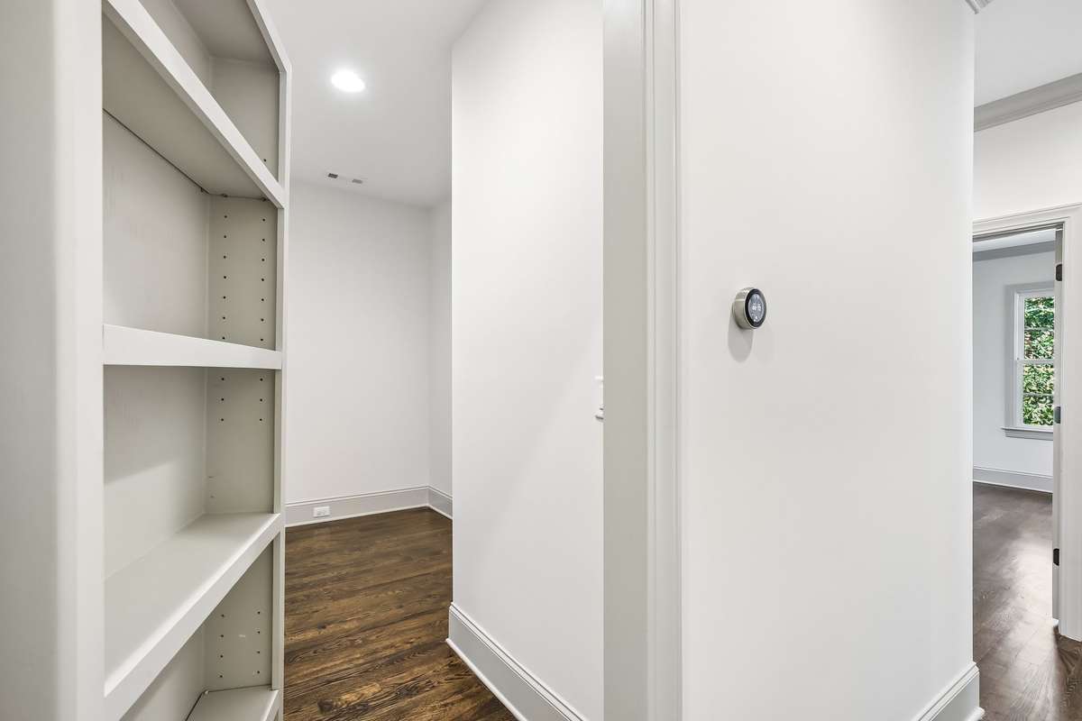 Secret storage behind bookshelves