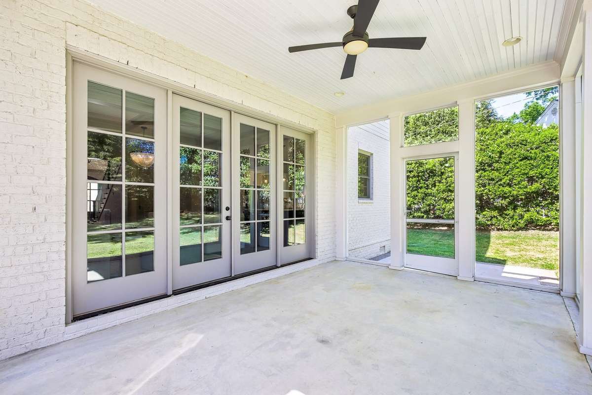 Screened-in patio, perfect for morning coffee or evening unwind