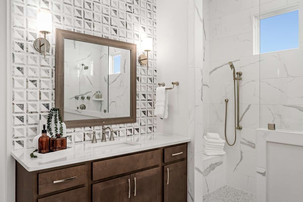 Photos shown are of a previously built Arydale Model Home in another Drees Homes community. Features, finishes, and available options may vary.