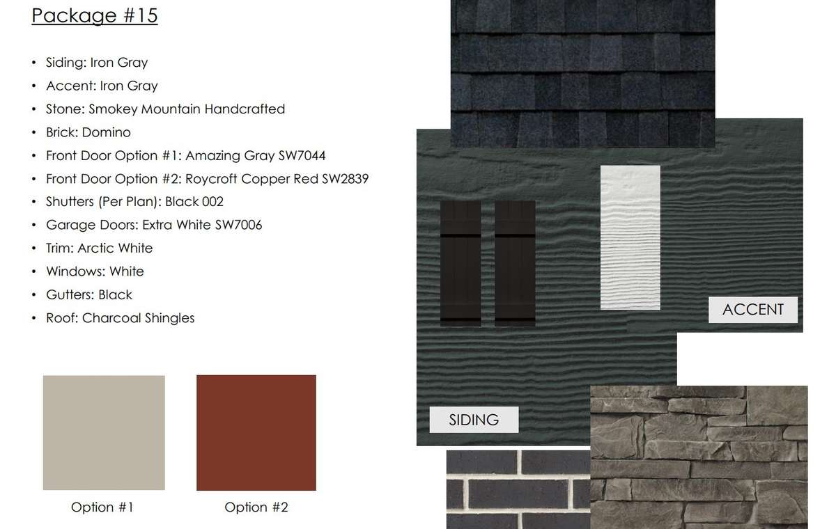 Exterior package on this home.