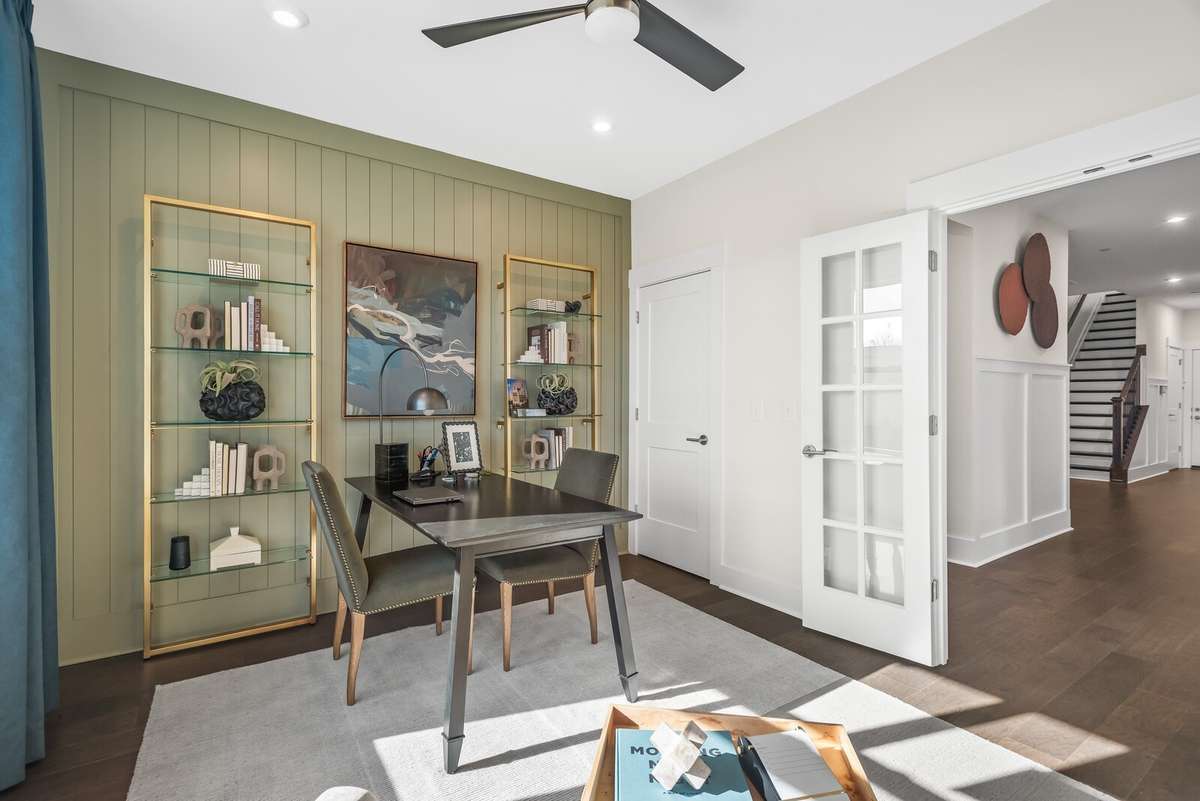Photos shown are of a model home and are for illustrative purposes only. The actual home will vary in finishes, materials, colors, options, and upgrades. Buyers should verify all features and selections prior to purchase.