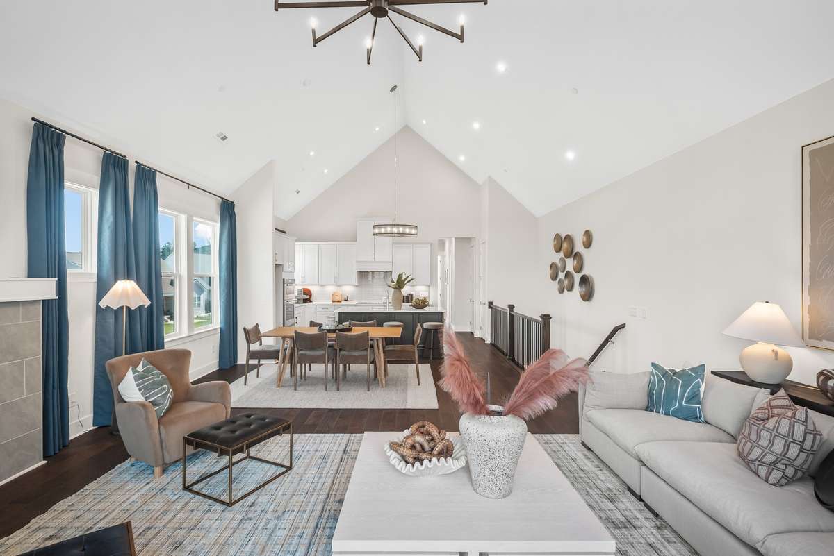 Photos shown are of a model home and are for illustrative purposes only. The actual home will vary in finishes, materials, colors, options, and upgrades. Buyers should verify all features and selections prior to purchase.