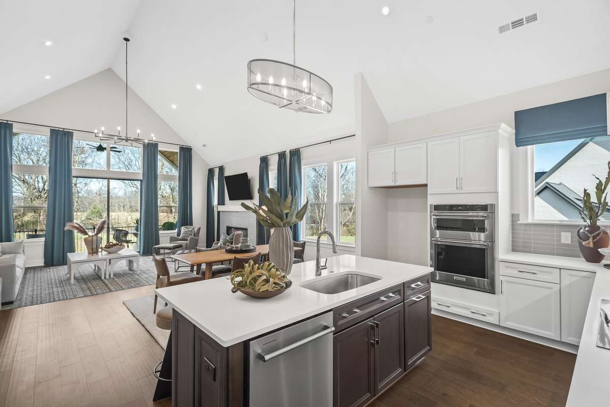 Photos shown are of a model home and are for illustrative purposes only. The actual home will vary in finishes, materials, colors, options, and upgrades. Buyers should verify all features and selections prior to purchase.