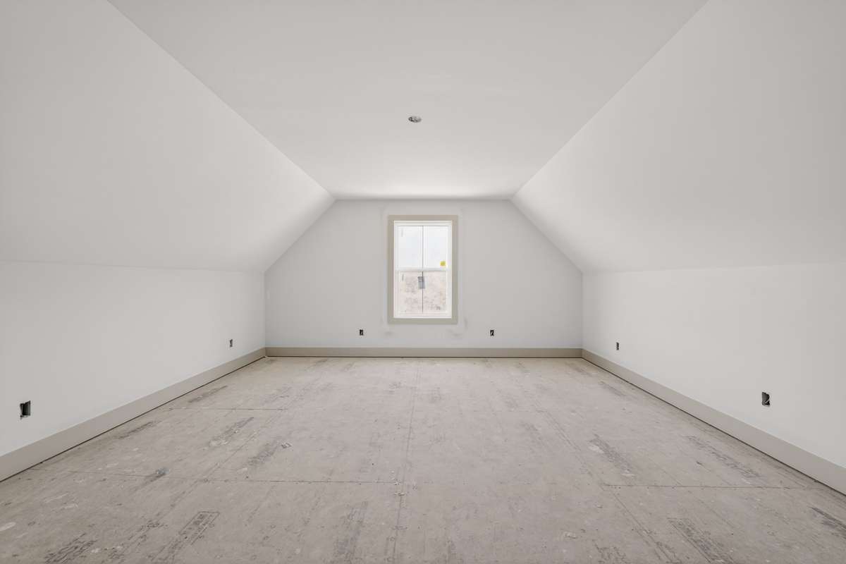 The large bonus room over the garage will be the only carpeted room