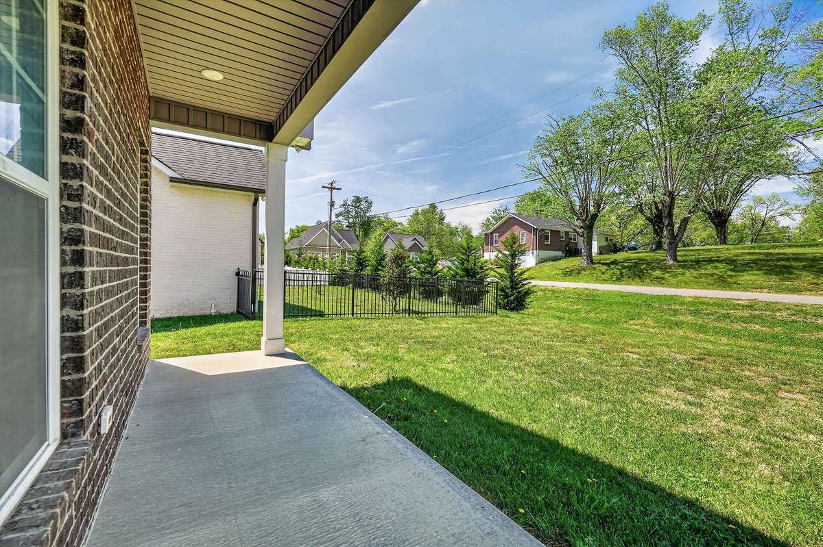 Covered back porch