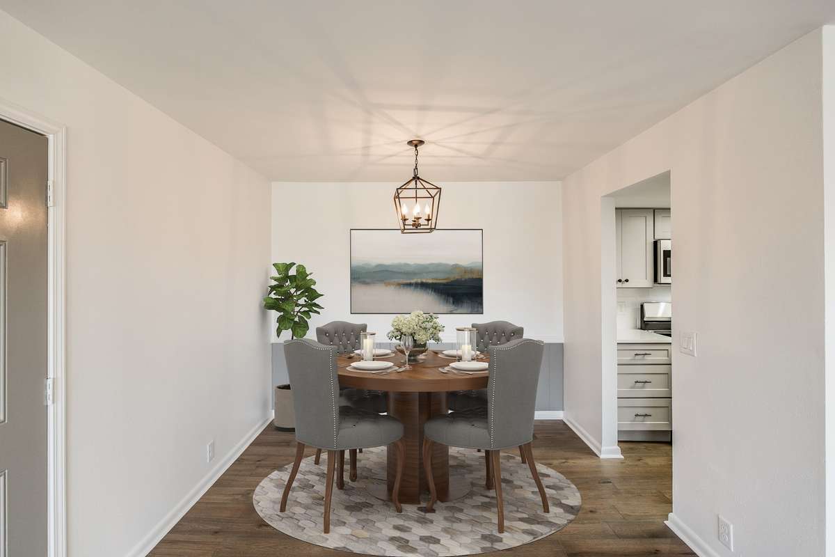 Virtually Staged Dining Room