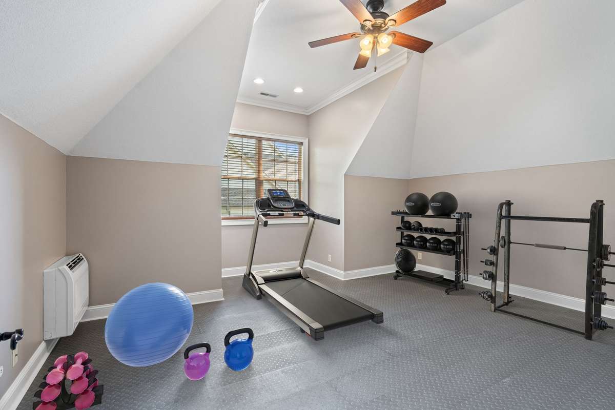 Hobby room virtually staged