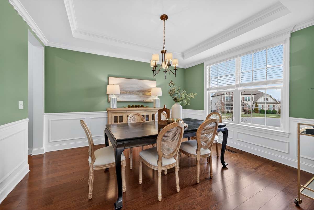 Elegant formal dining space designed for hosting holidays, celebrations, and memorable gatherings.