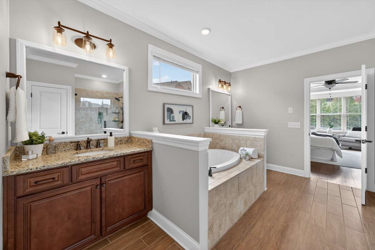 Spa-inspired primary bath offering space, comfort, and a place to unwind.