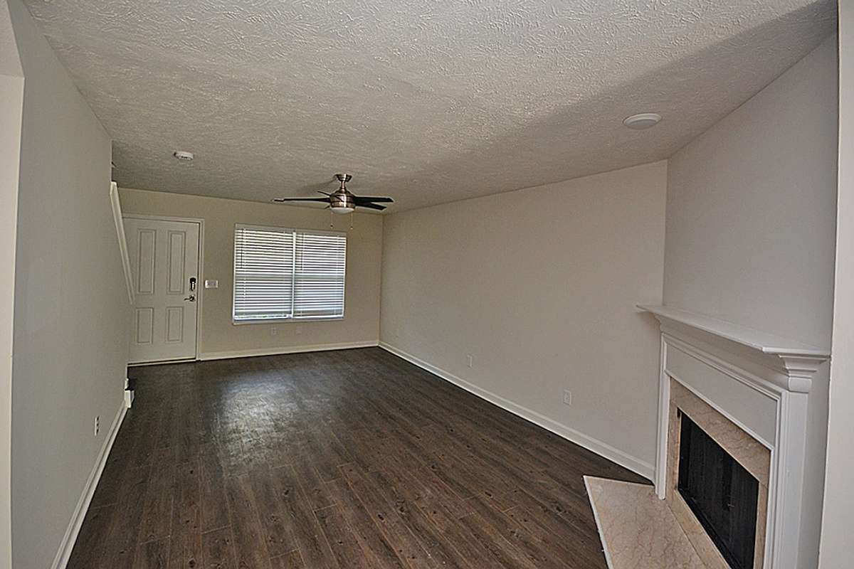View from the kitchen of the living area.