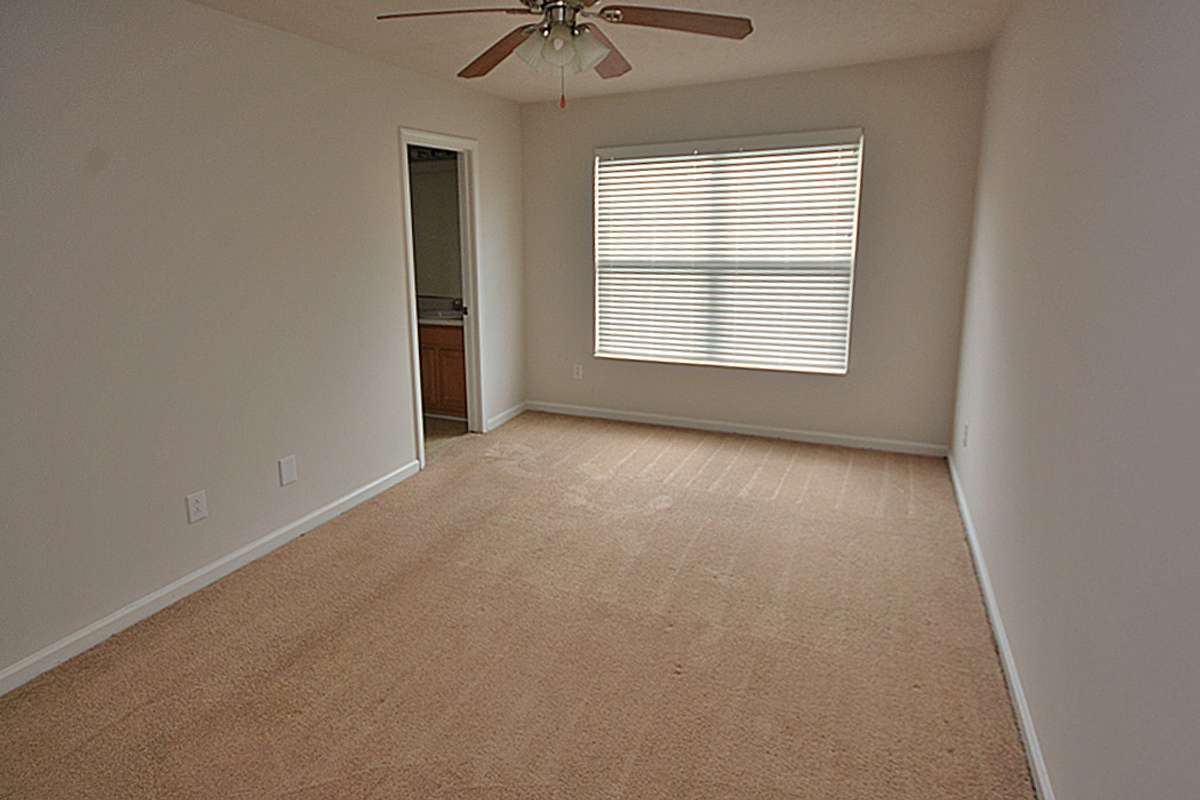 This is the primary bedroom with a full bath and garden tub