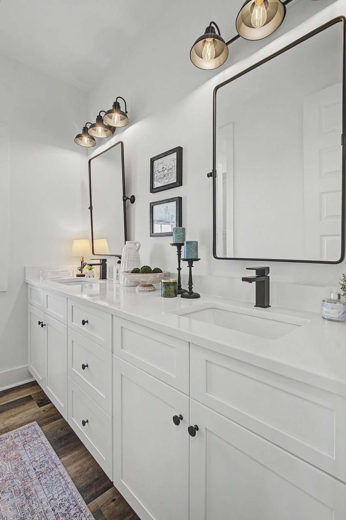 Double vanities.
