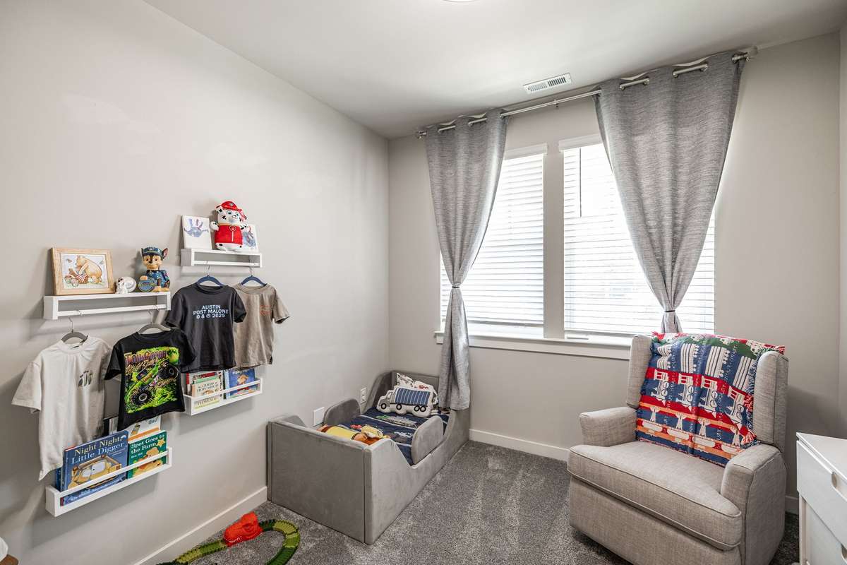 Front Bedroom with an adjacent bathroom