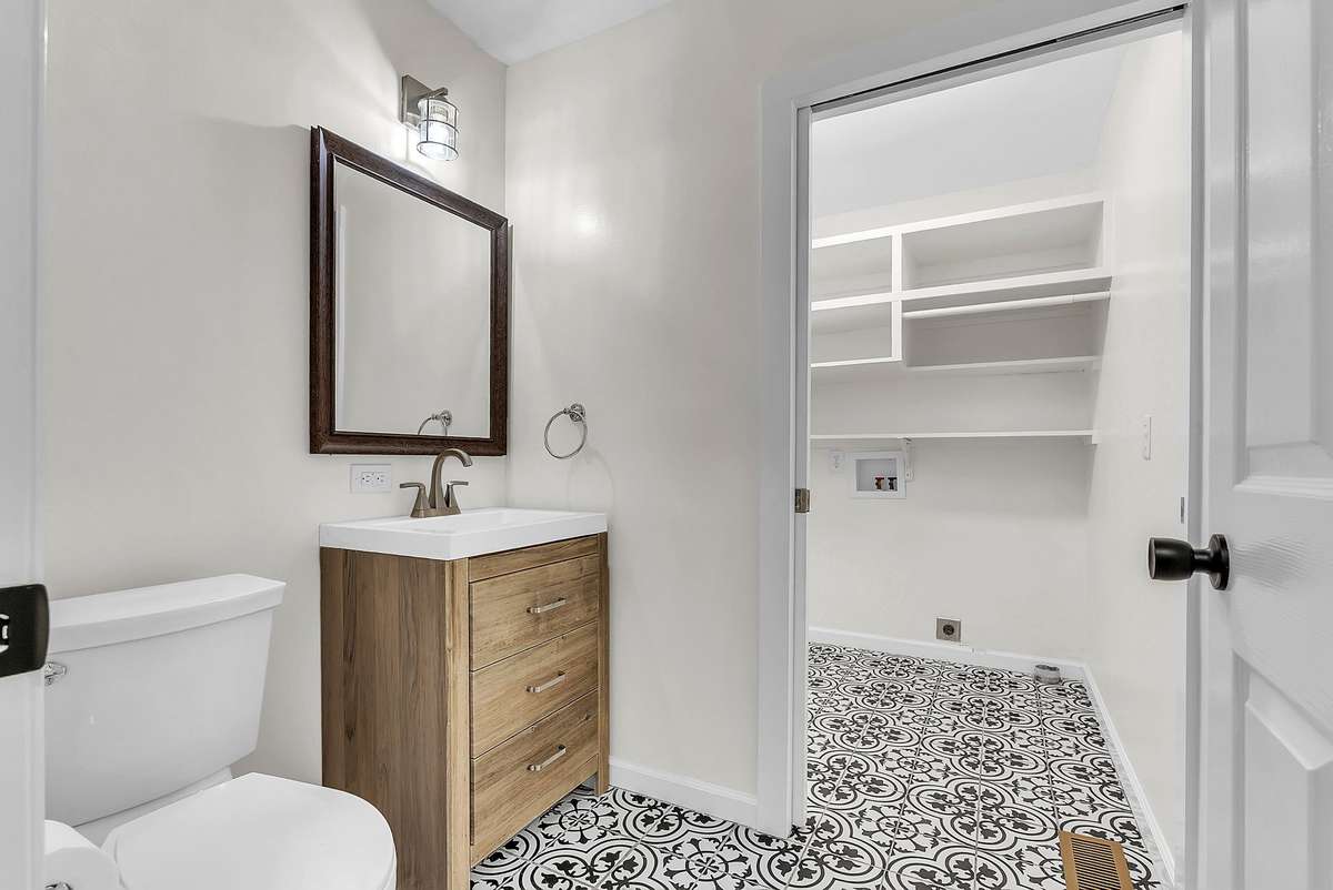 Updated in 2021, including a new laundry area with a pocket door