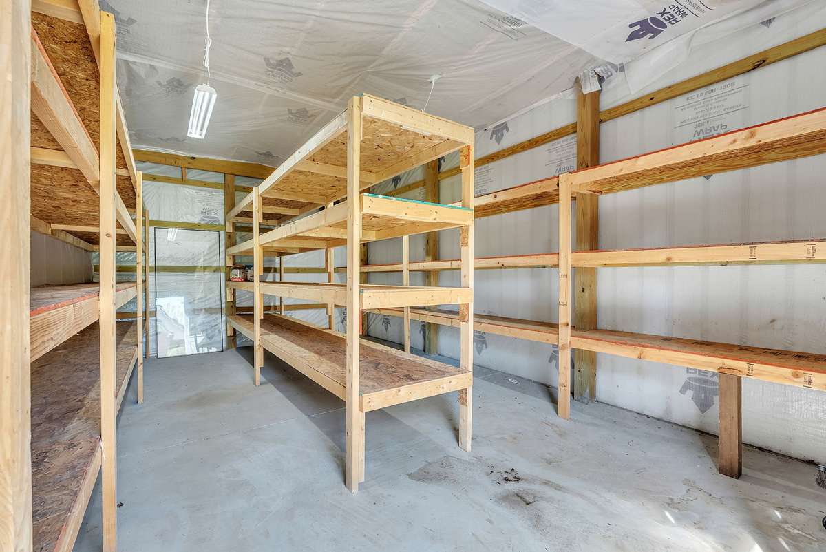 Decoration storage in the shop
