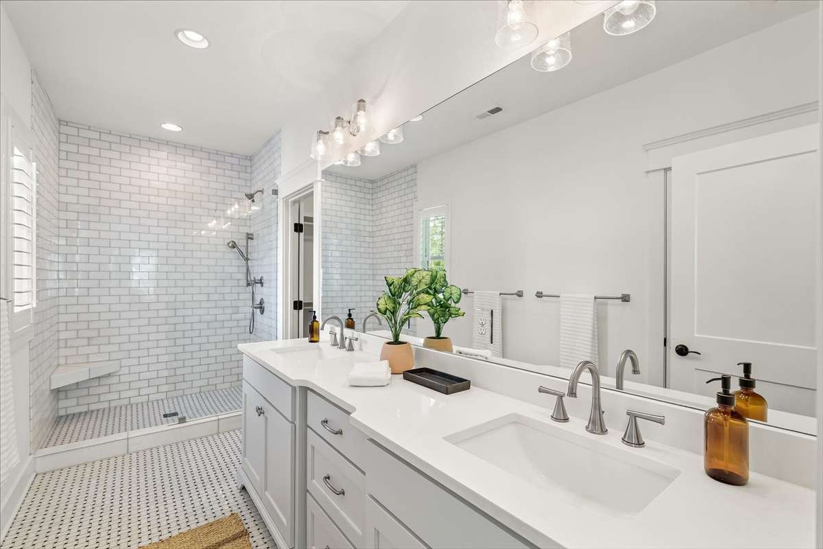 Spa like primary bathroom