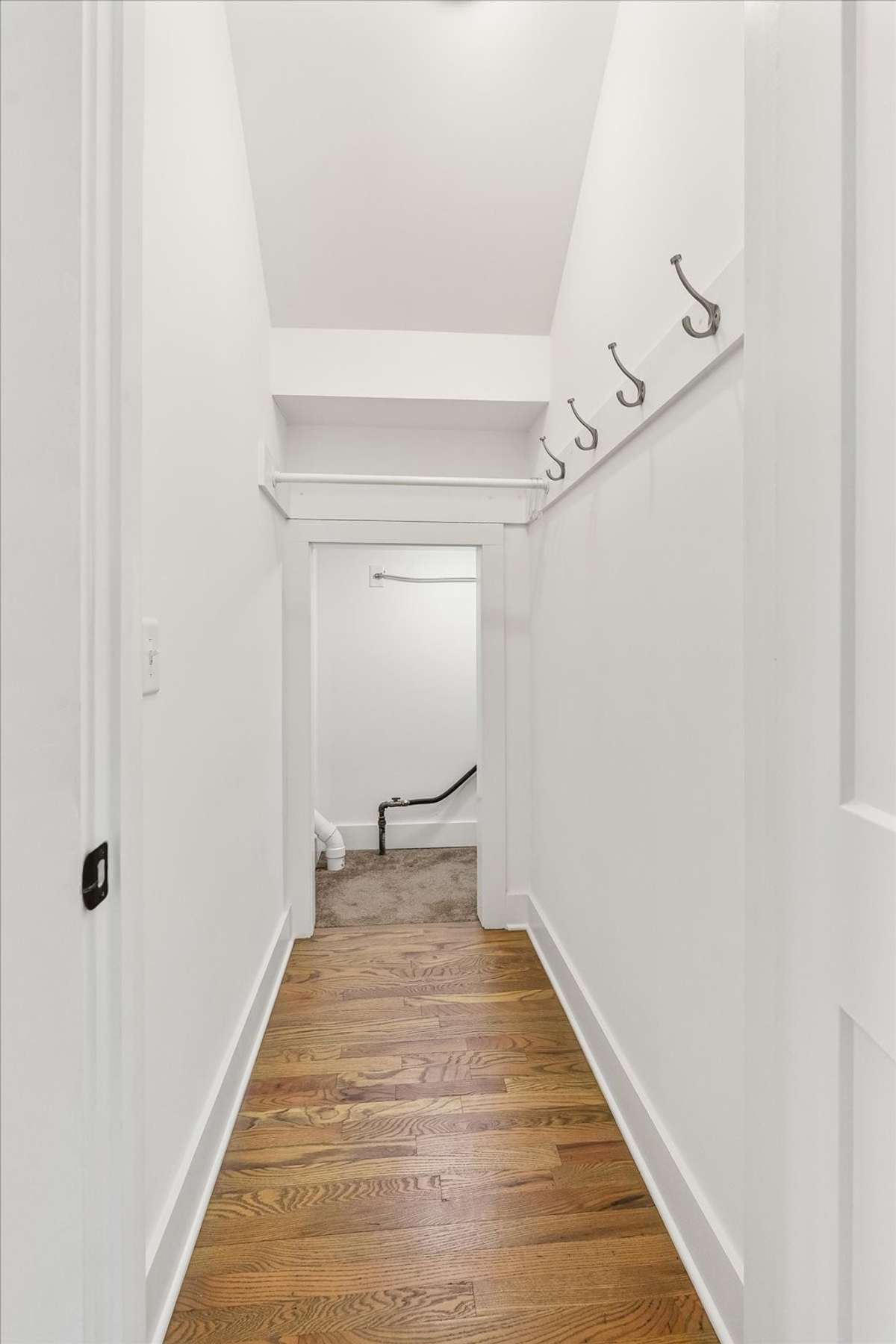 Huge storage area under the staircase.