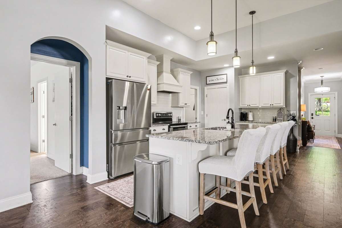 Stainless steel appliances, granite countertops, double ovens, large island, large pantry!!!