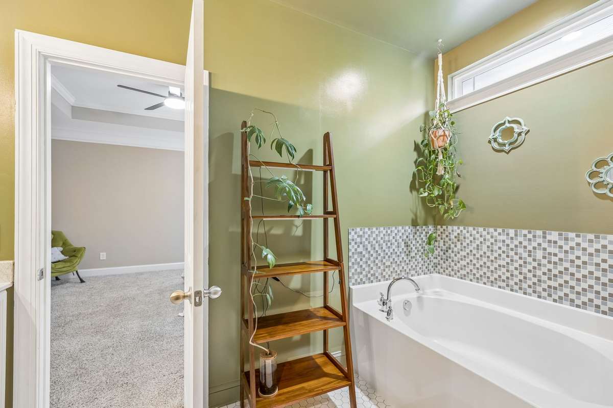 Soaking Tub with window for natural light