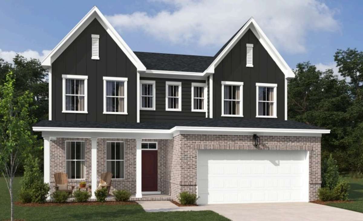 Rendering - Front of Home - Macon Elevation B