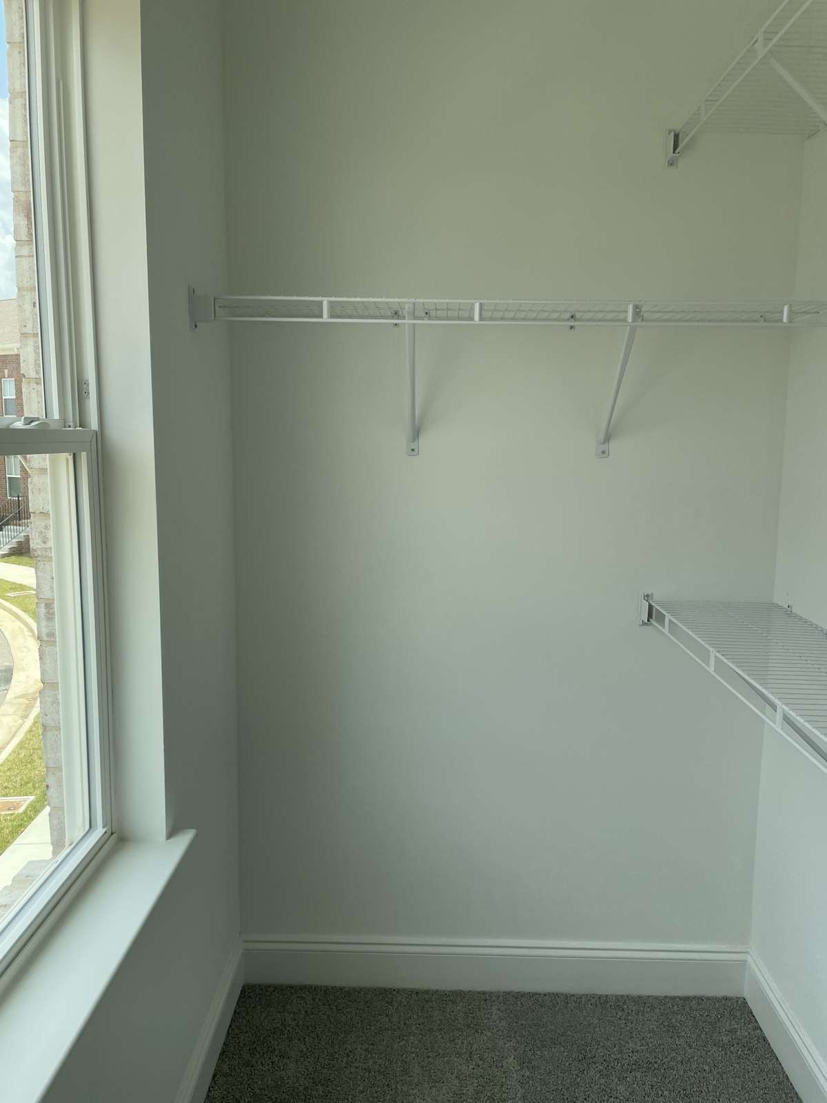 Great closet in this second bedroom