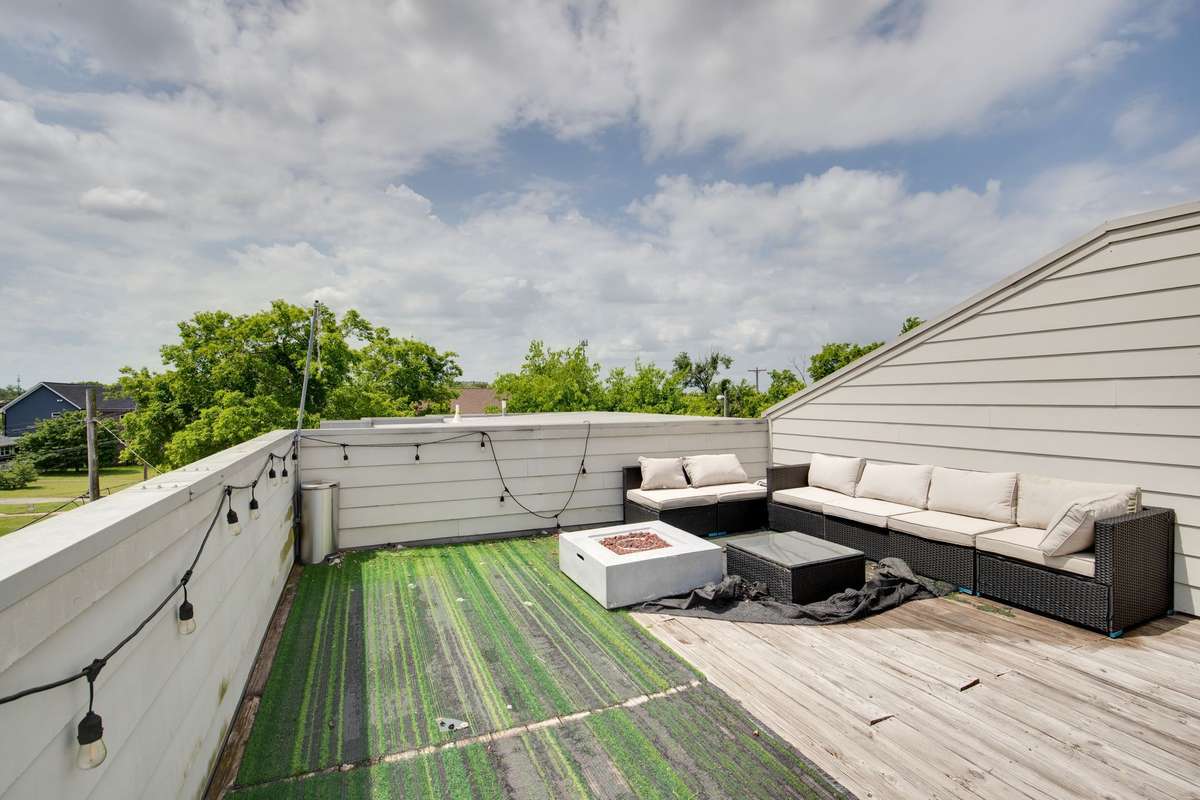 Another view of rooftop deck.