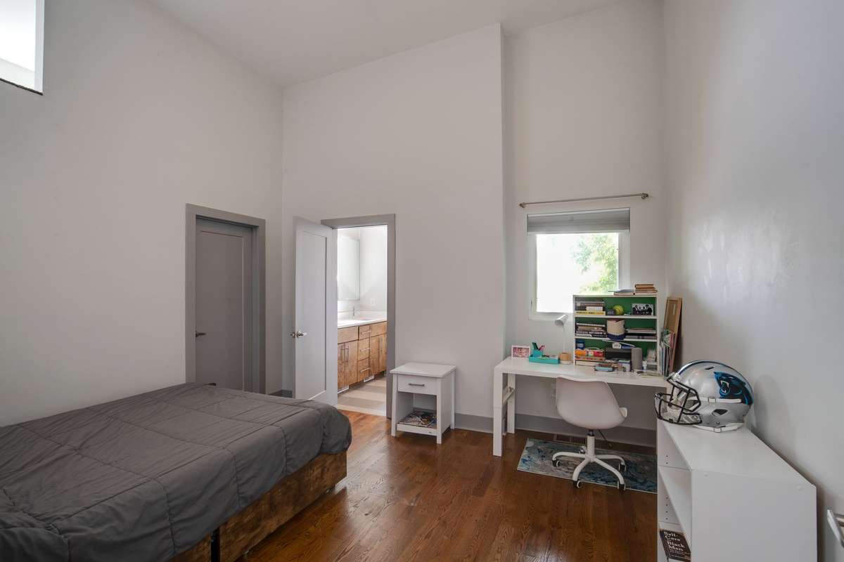Primary bedroom upstairs. With loft area.
