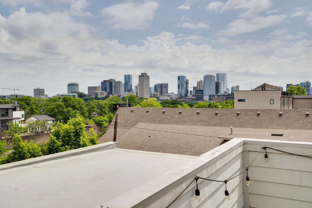 Look at this beautiful view of downtown Nashville!