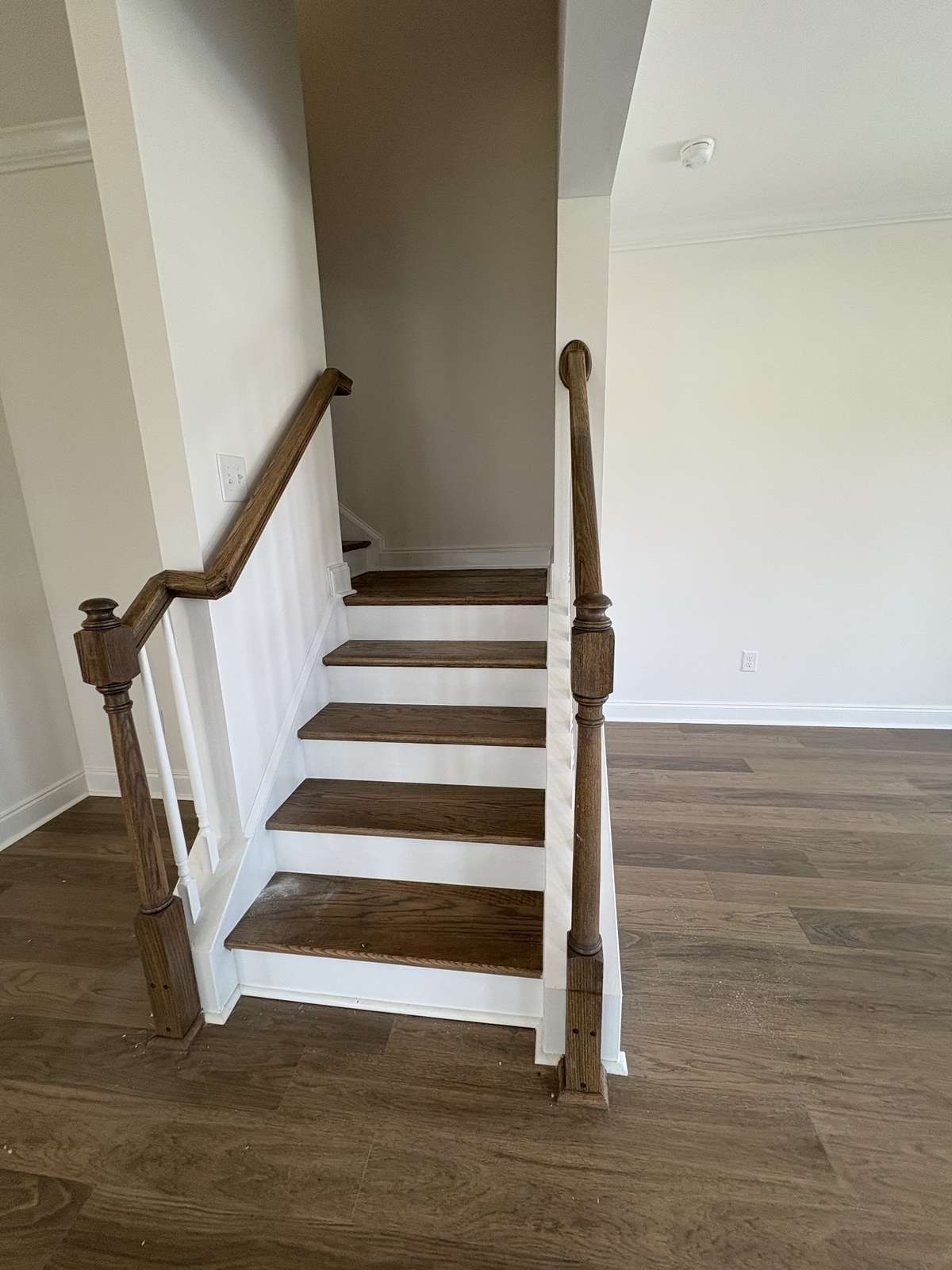 Hardwood treads on all staircases