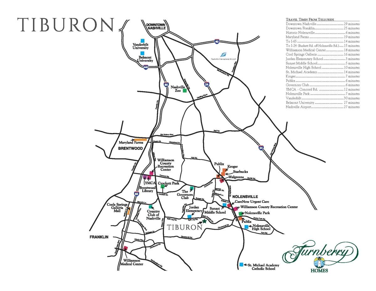 Surrounded by wooded backdrops & rolling hills, Tiburon offers a serene retreat just minutes from Brentwood and Nolensville's shopping, dining & recreation, with easy access to Nashville International Airport & award-winning Williamson County Schools