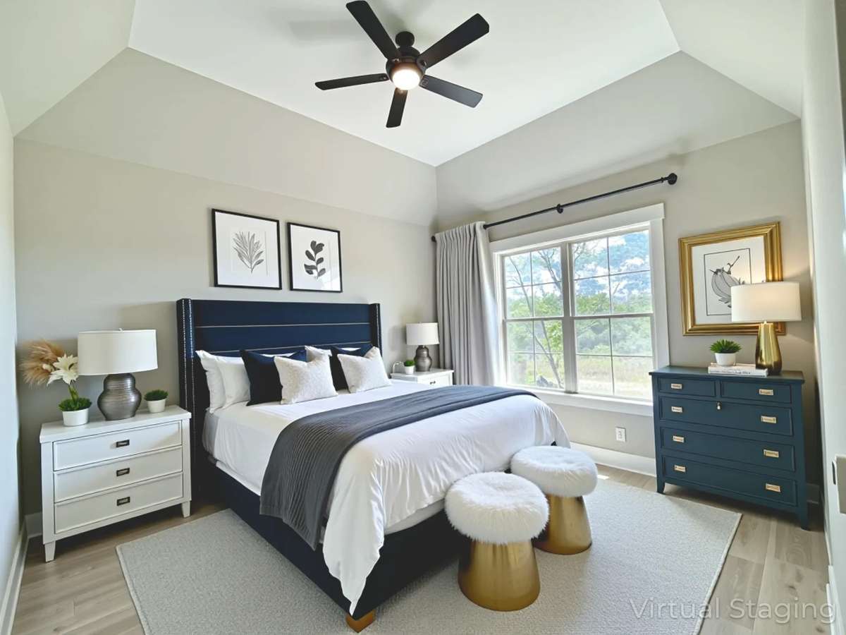 Tucked away from the main living areas, this downstairs private sanctuary offers peace and seclusion, allowing guests to relax and unwind in complete comfort without any interruptions or distractions.