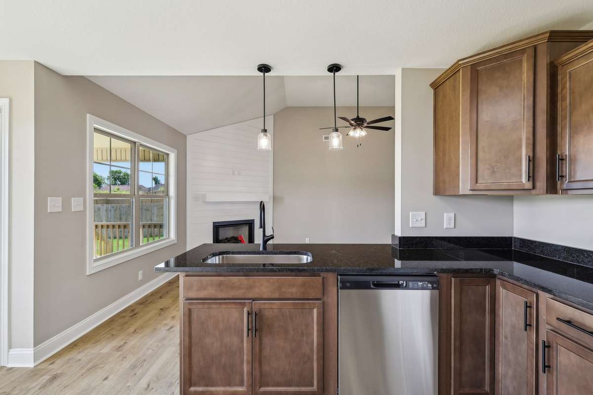 Sample pictures from a previous build showing the Bailey Floor Plan. Materials and colors are subject to change without notice.