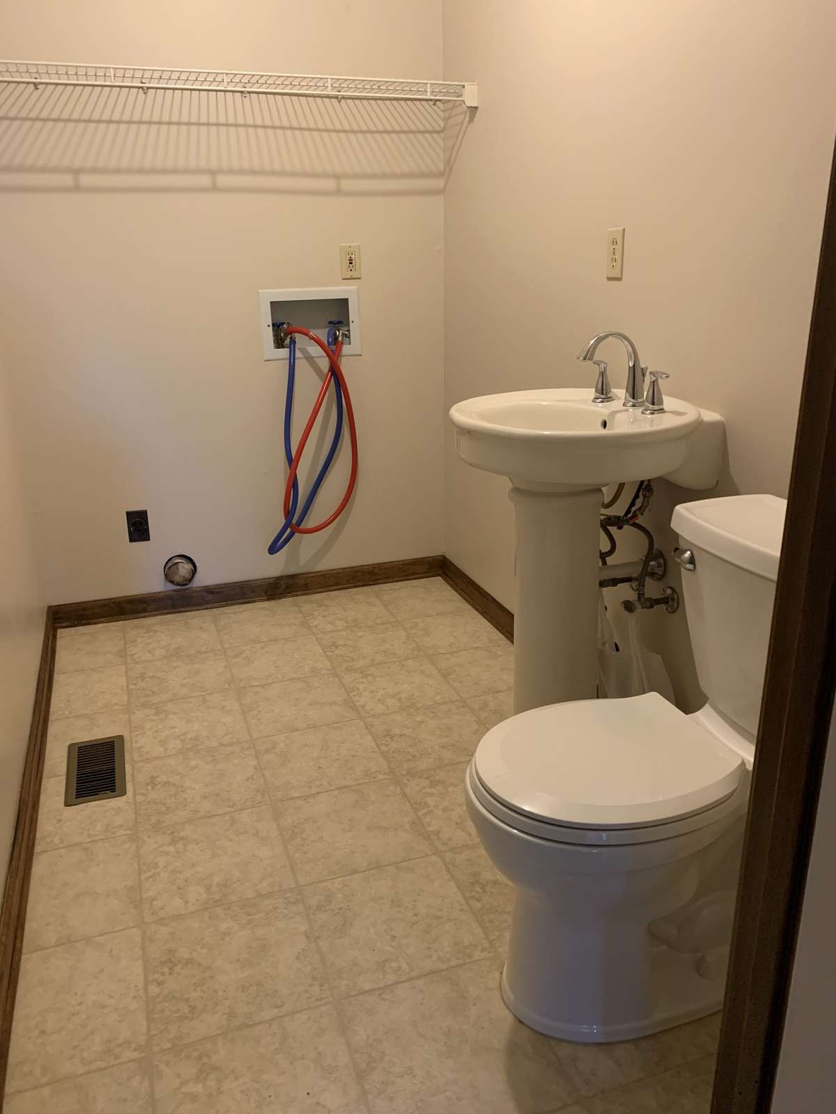 Half Bathroom and Laundry Room