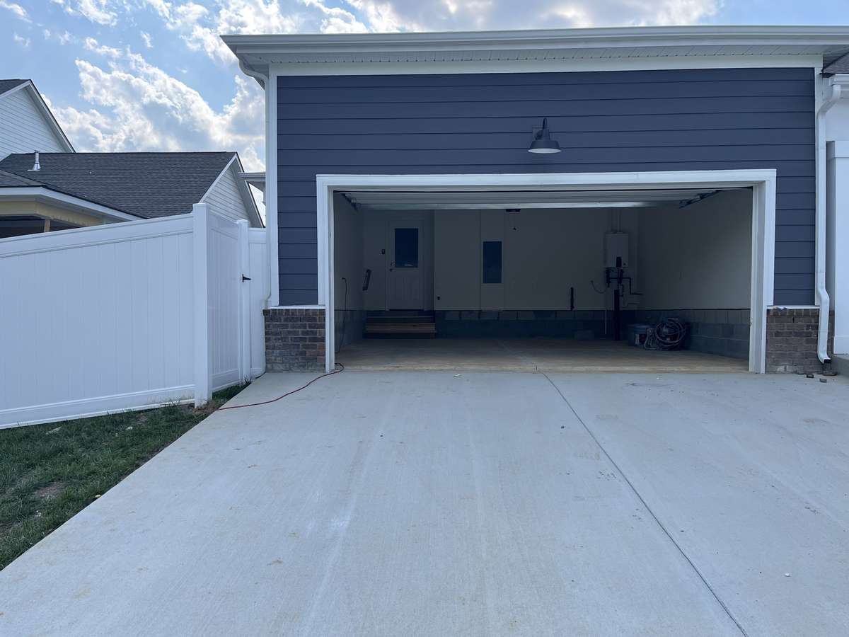 Rea Entry 2 Car Garage.