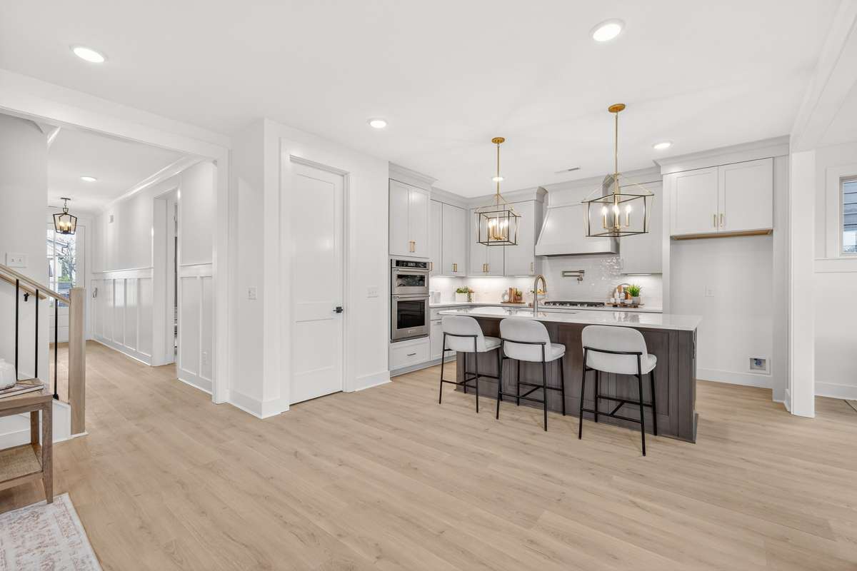 Gourmet kitchen.