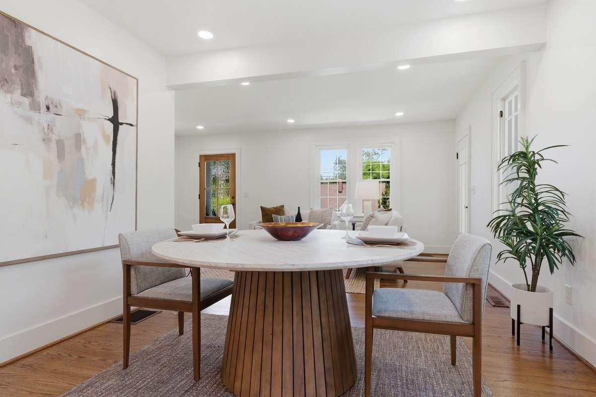 Dining Area Between Living Room and Kitchen