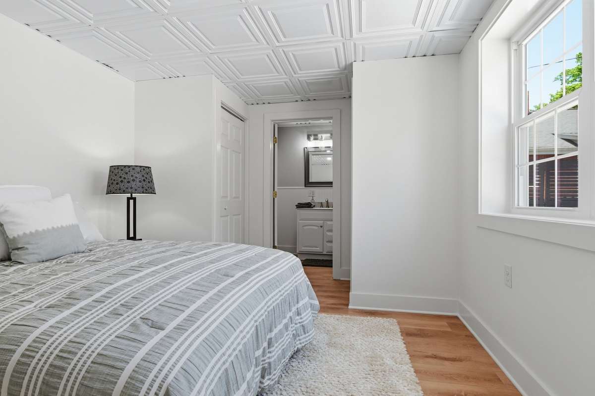 Bedroom 1 offers an adjoining  All New Full Bathroom