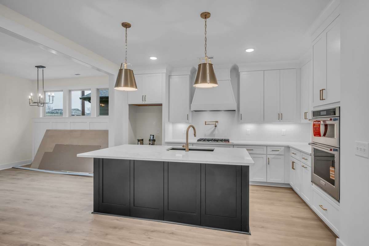 Gourmet kitchen.